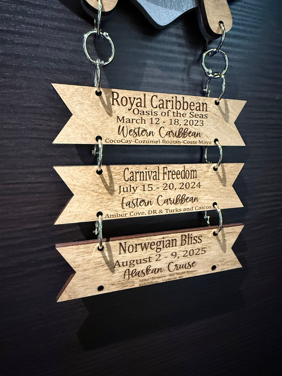 Cruise Ship Memory Sign and Cruise Ship Door Hanger – Simply