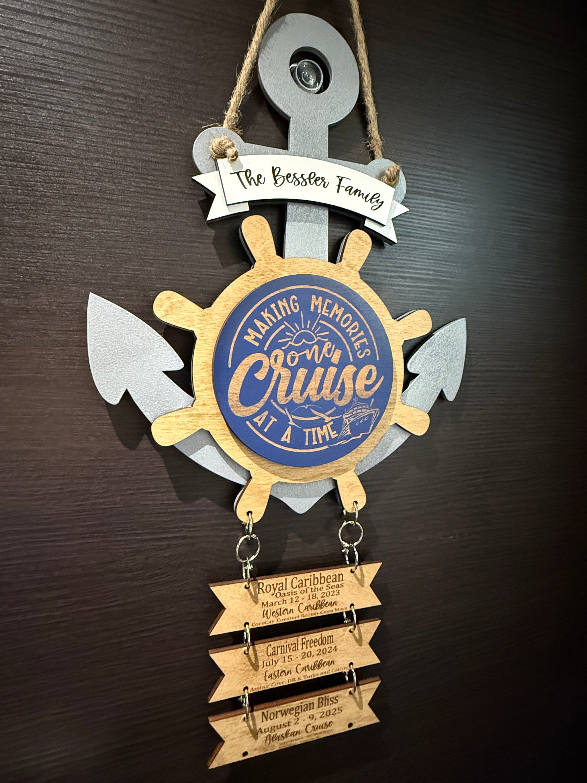 Cruise Ship Memory Sign and Cruise Ship Door Hanger – Simply