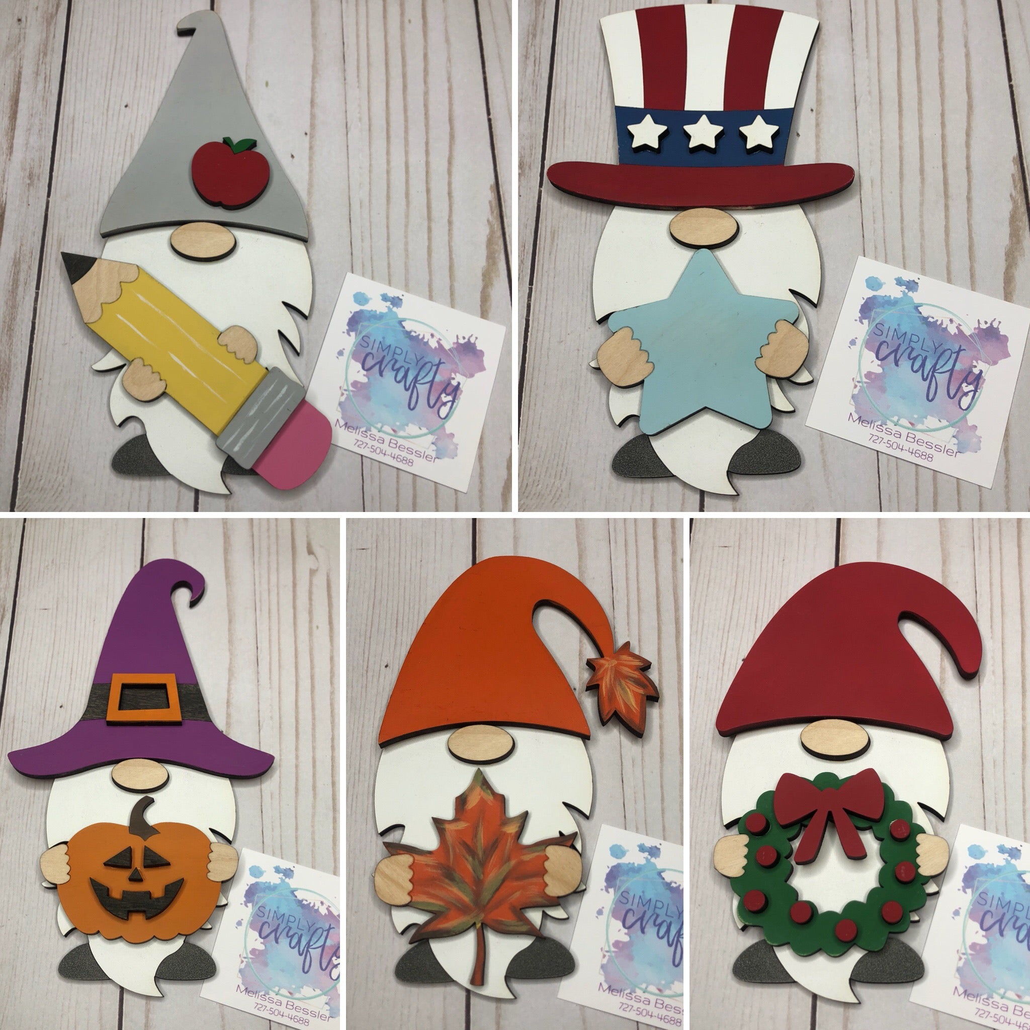 Gnome Holiday Interchangeable Sign