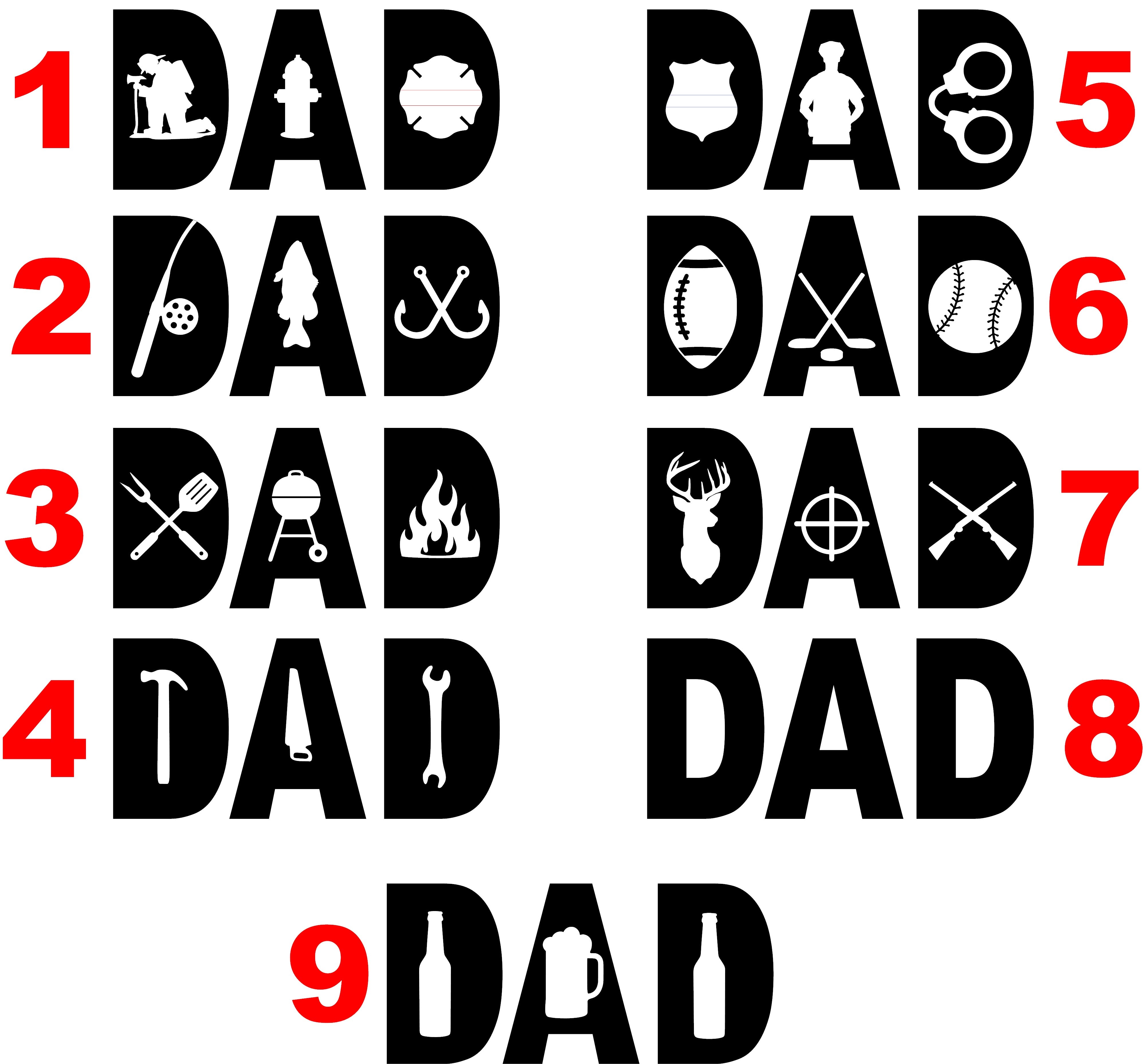 "DAD" Planked Sign DIY Paint Kit