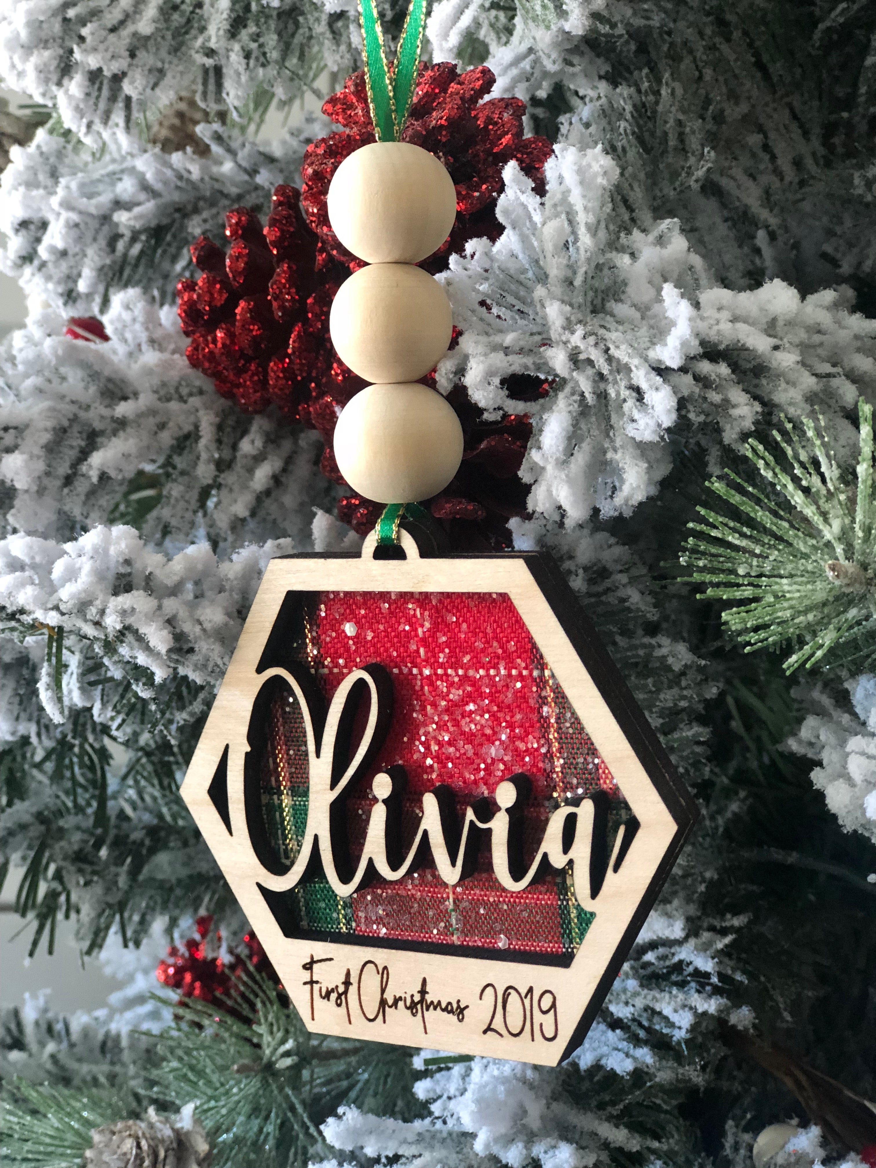 Baby's First Christmas (double sided) Ornament