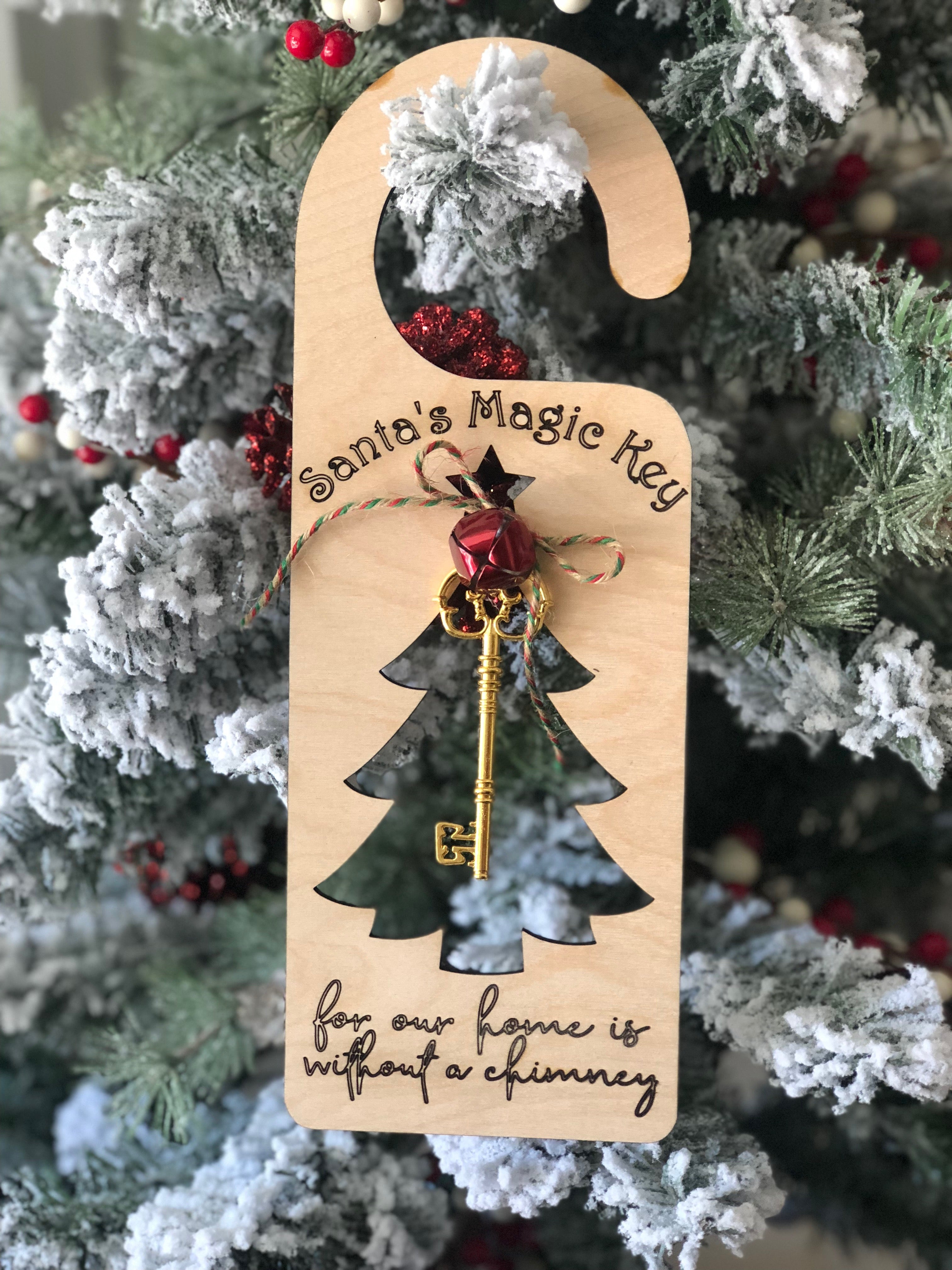Santa's Magic Key Christmas Tree Design