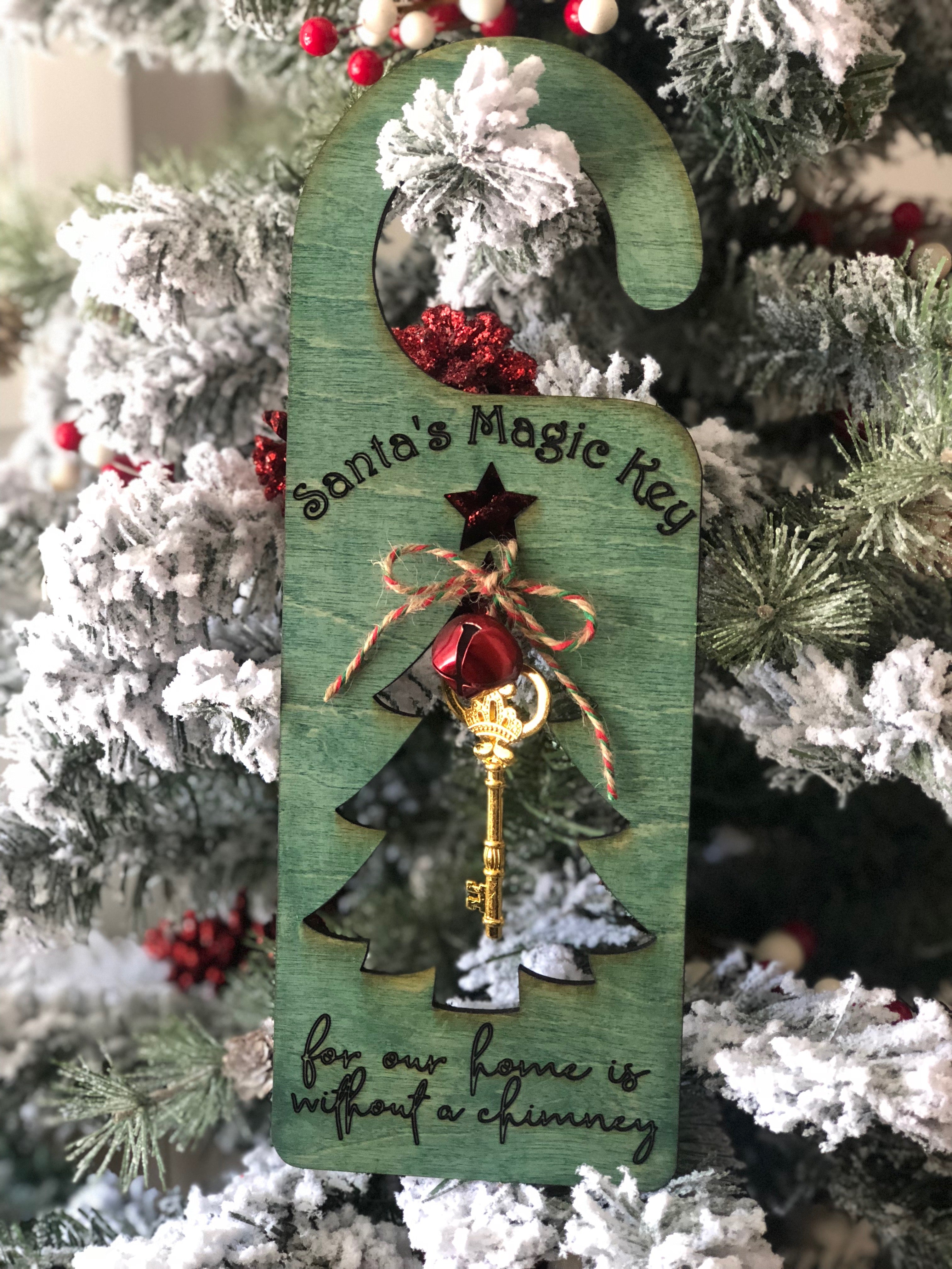 Santa's Magic Key Christmas Tree Design