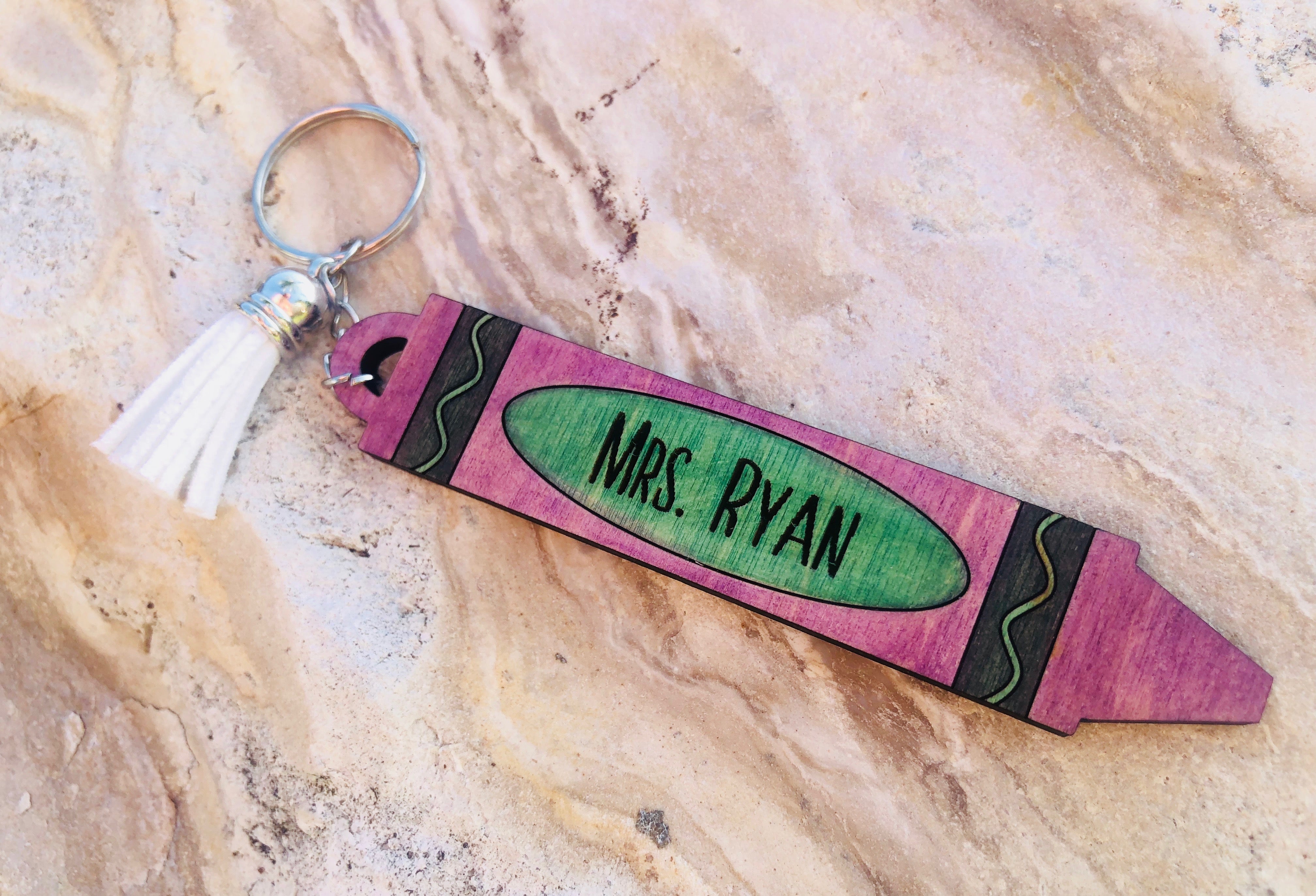 Crayon Key Rings Teacher Crayon Key Chain – Simply Crafty DIY