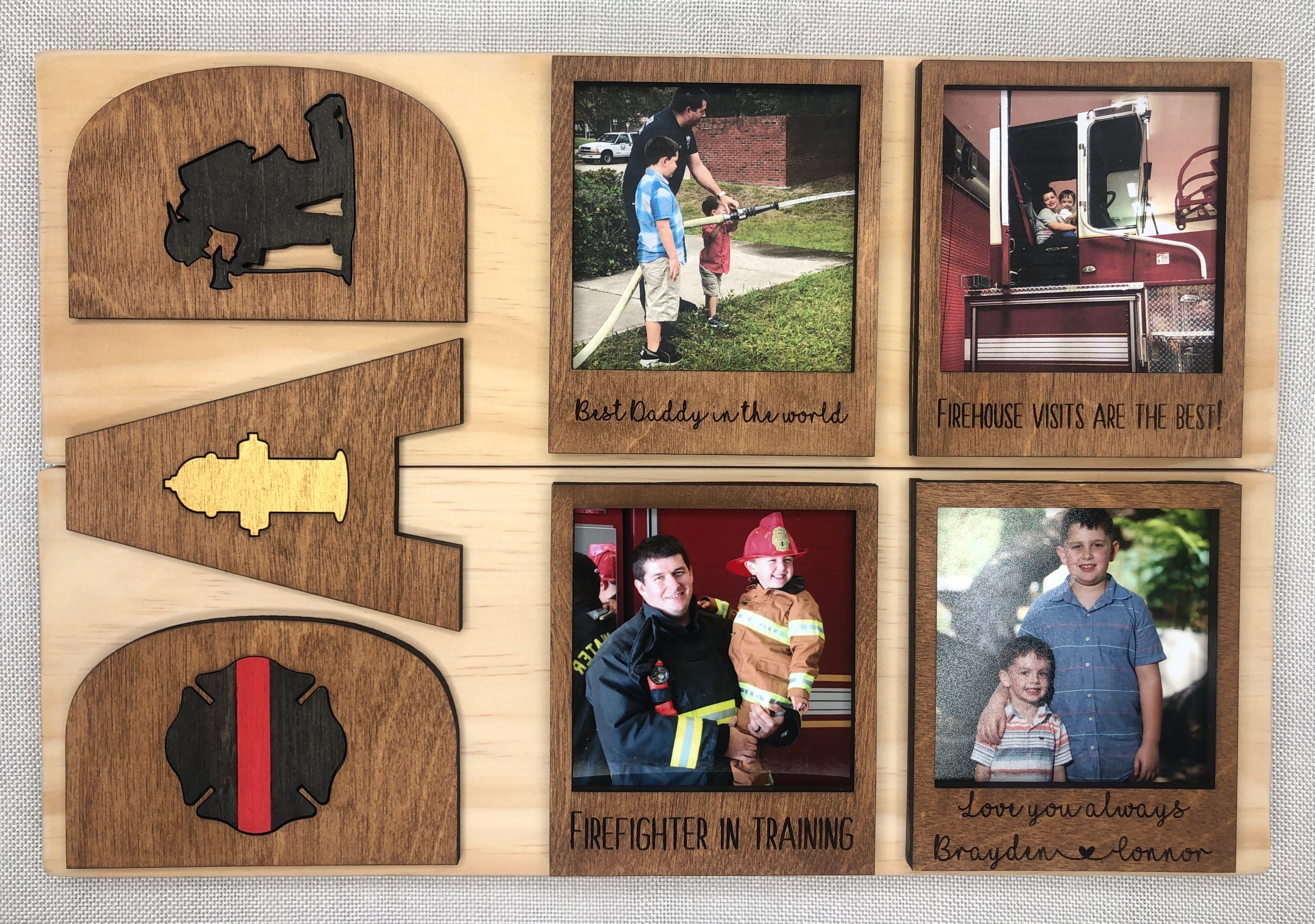 "DAD" Planked Sign (Ready To Gift)