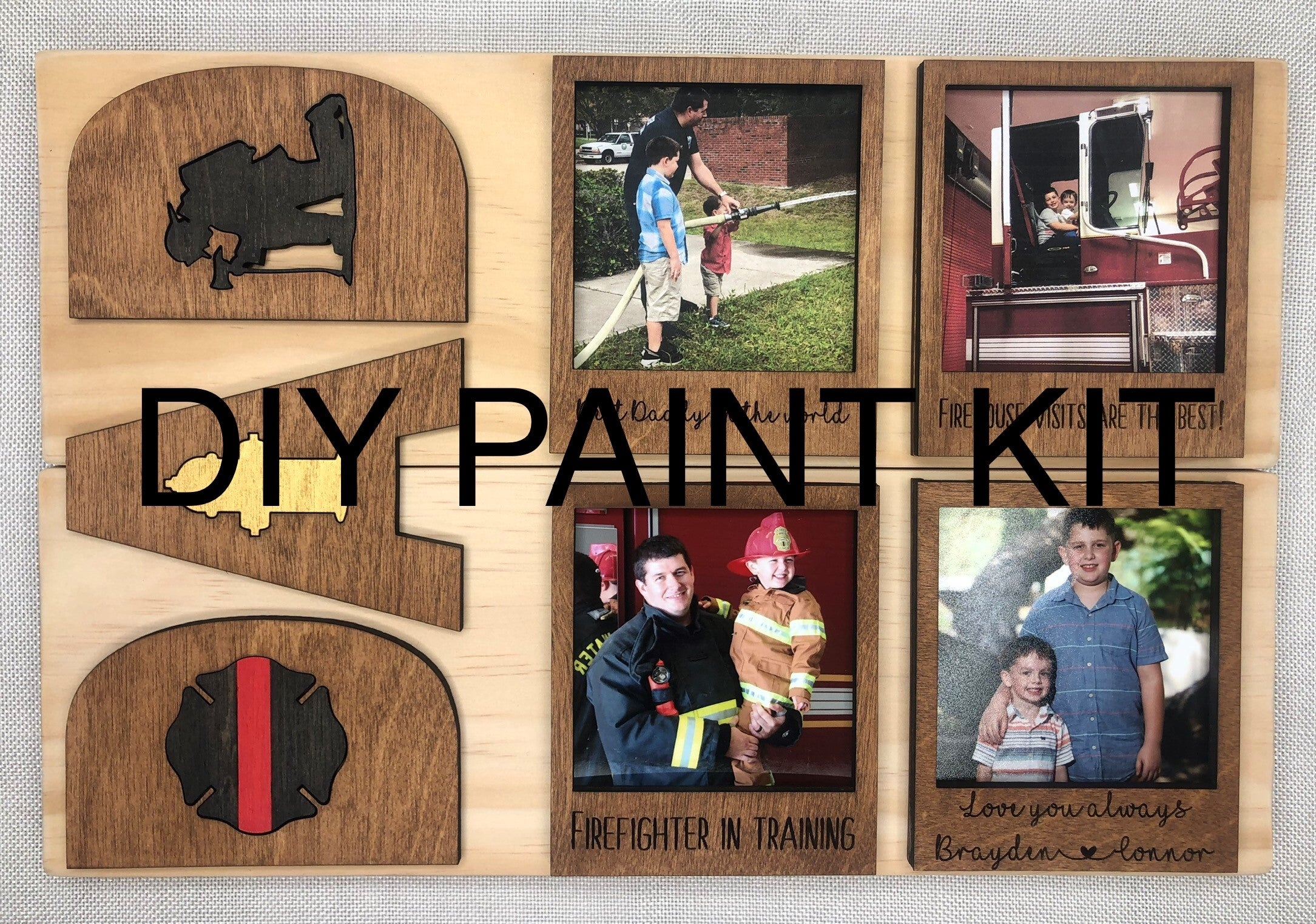 "DAD" Planked Sign DIY Paint Kit
