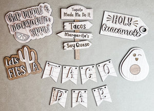 Open image in slideshow, Tacos and Margaritas Tier Tray DIY Kit

