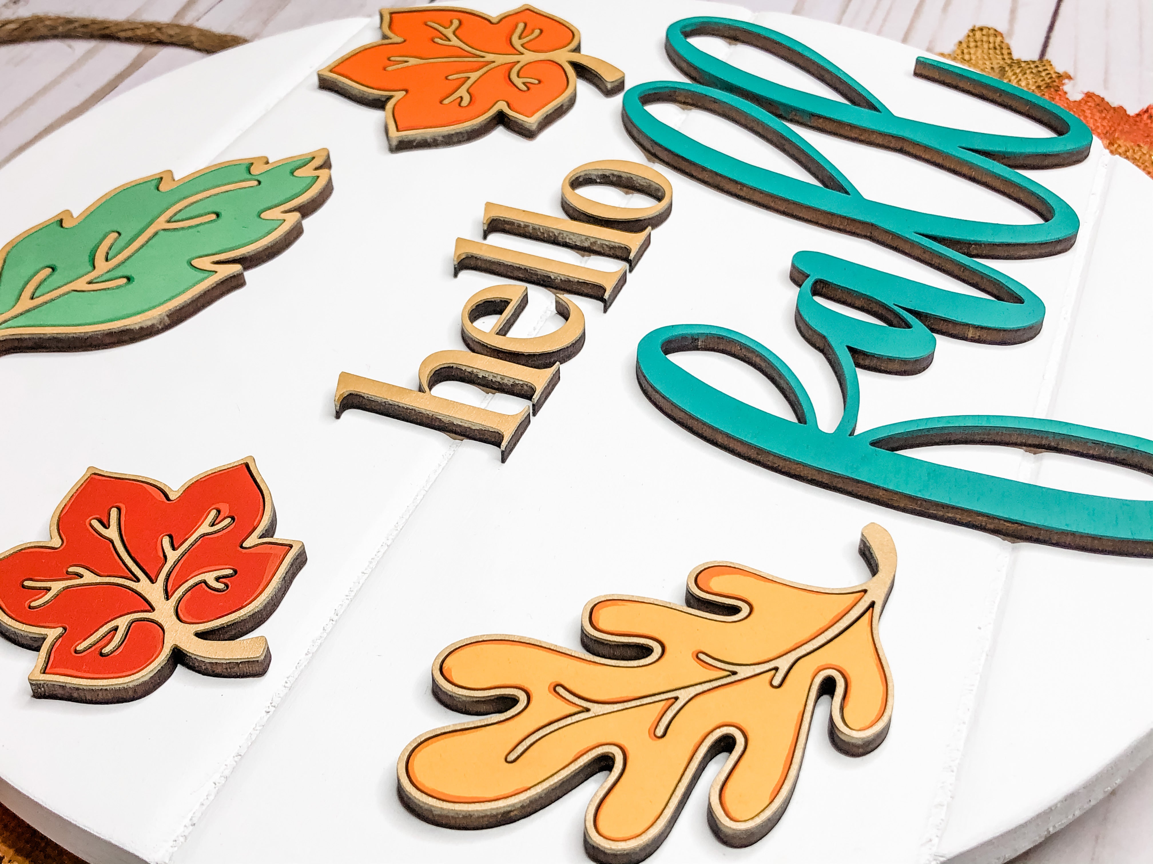 Hello Fall Craft Kit Hello Fall with Leaves DIY Kit – Simply Crafty DIY