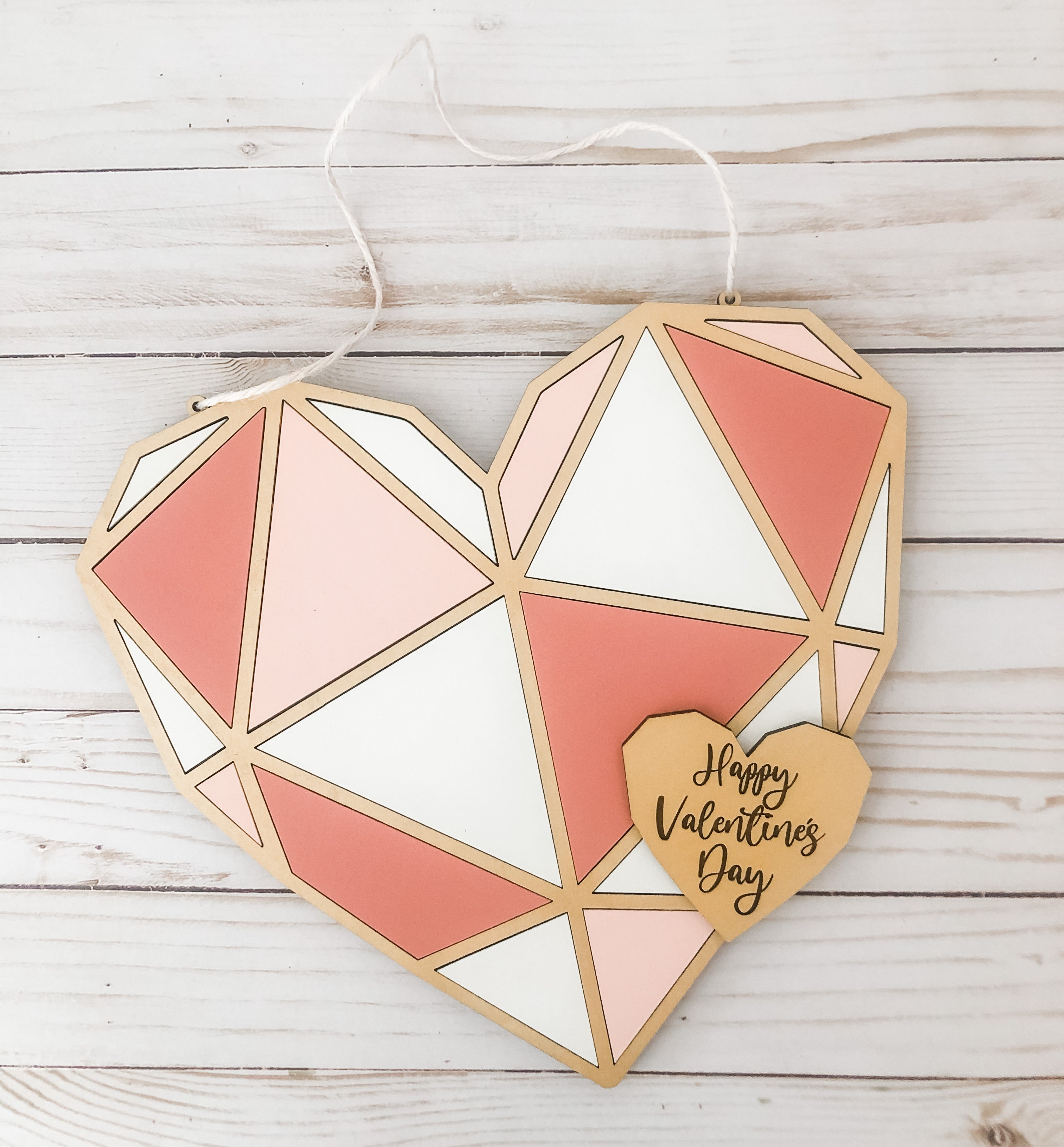 Geometric Valentines personalized Heart DIY Kit