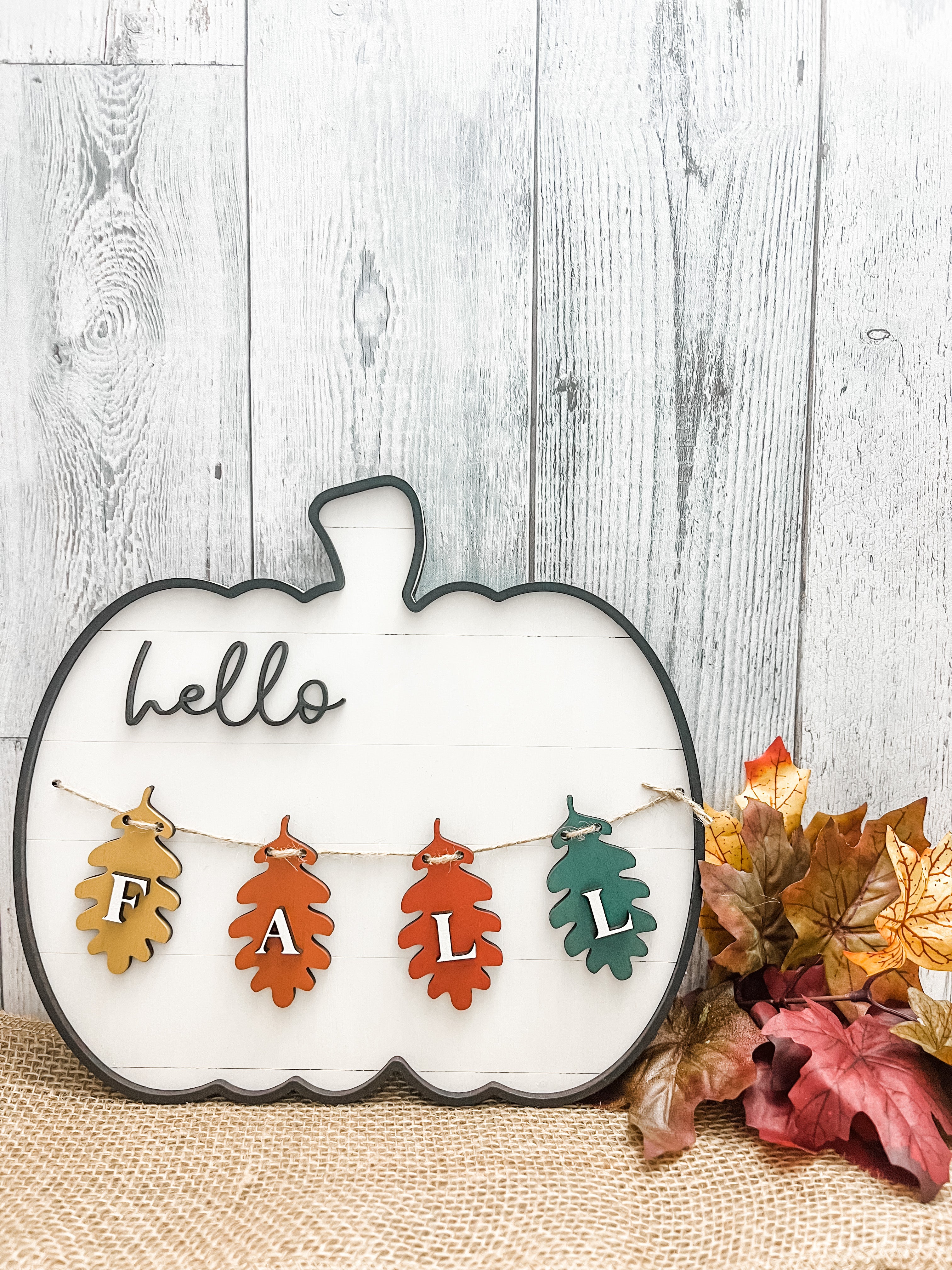 Hello Fall Craft Kit Double Sided Hey Boo/Hello Fall DIY Kit – Simply Crafty DIY
