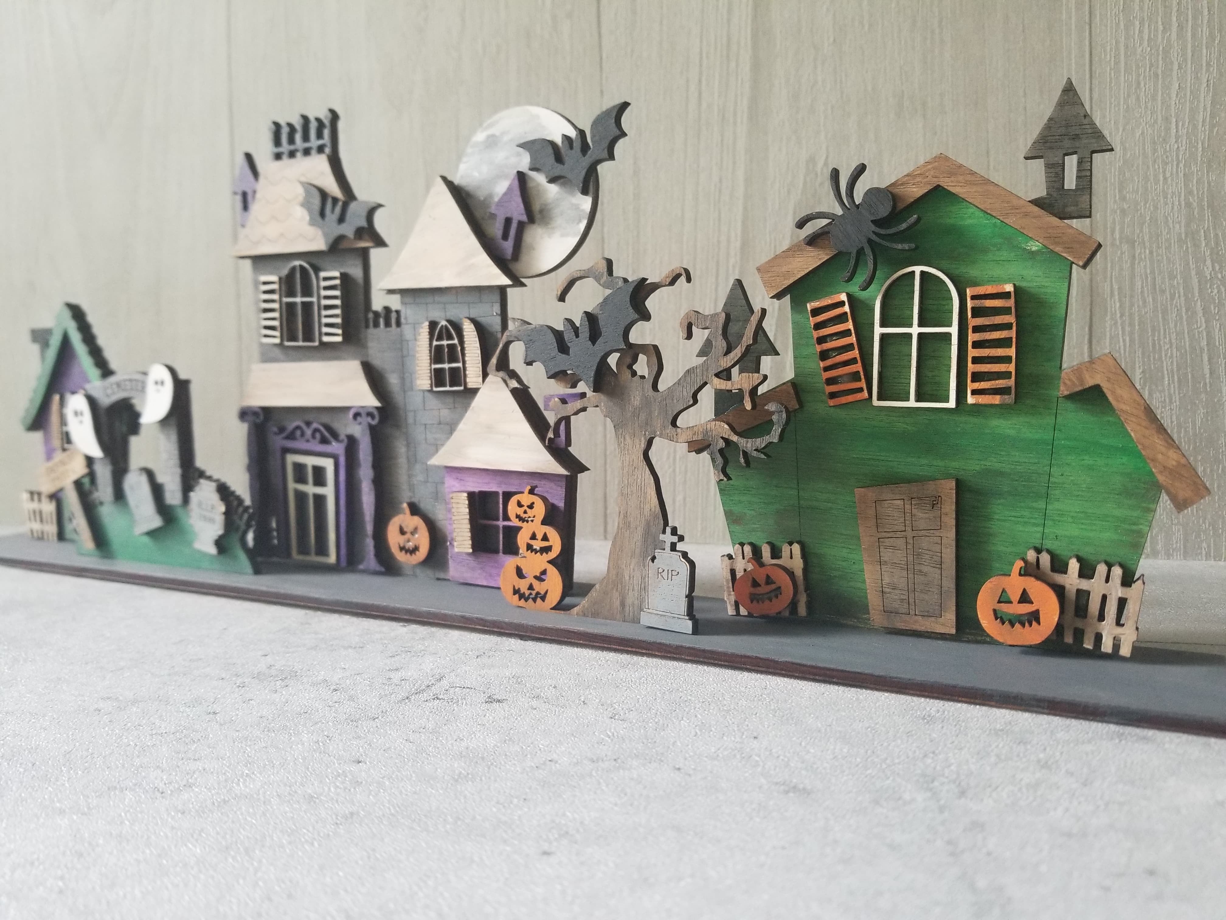 Spooky Halloween Village DIY Kit
