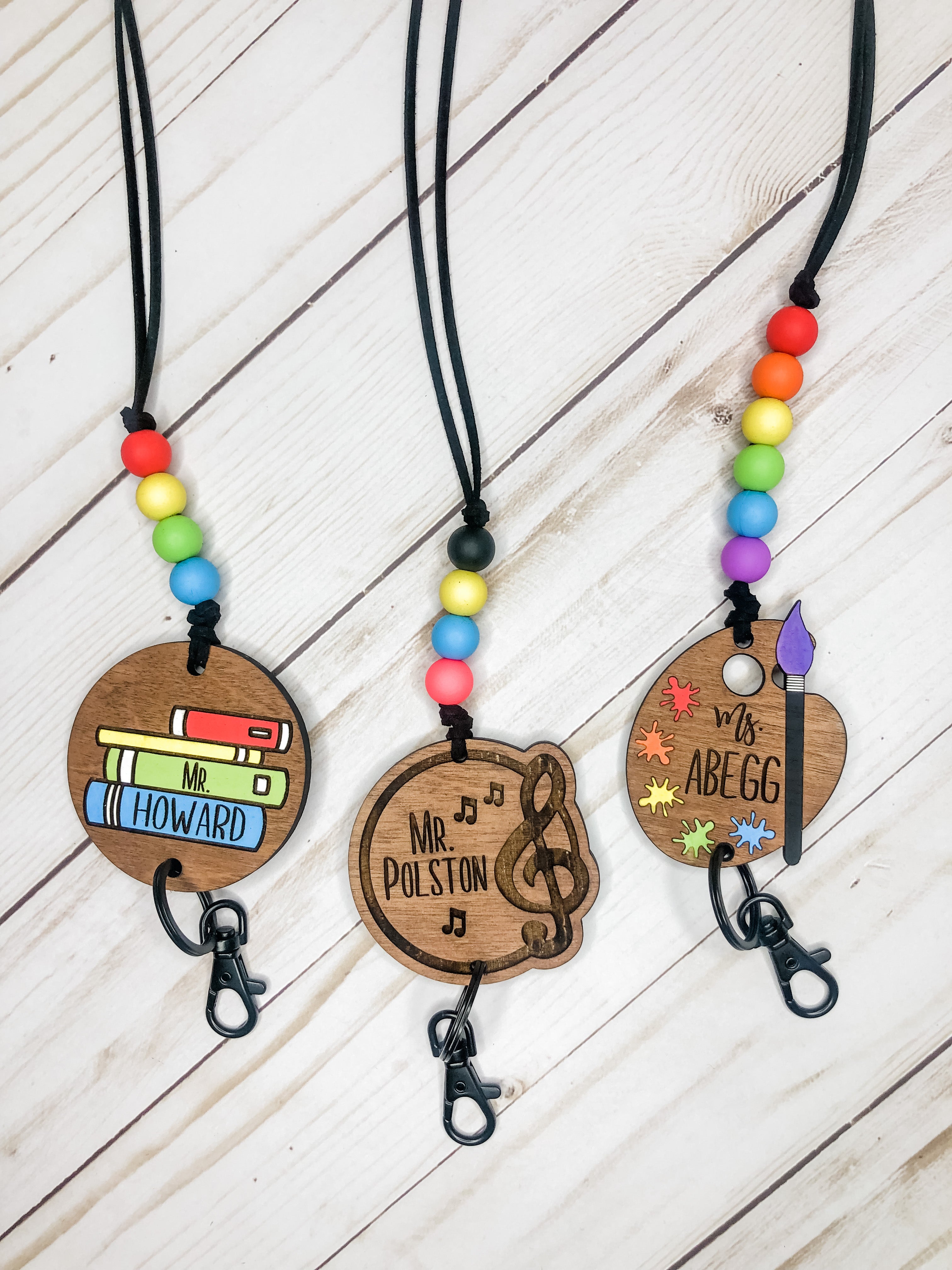 Personalized Specials Teacher Badge/Key Necklace