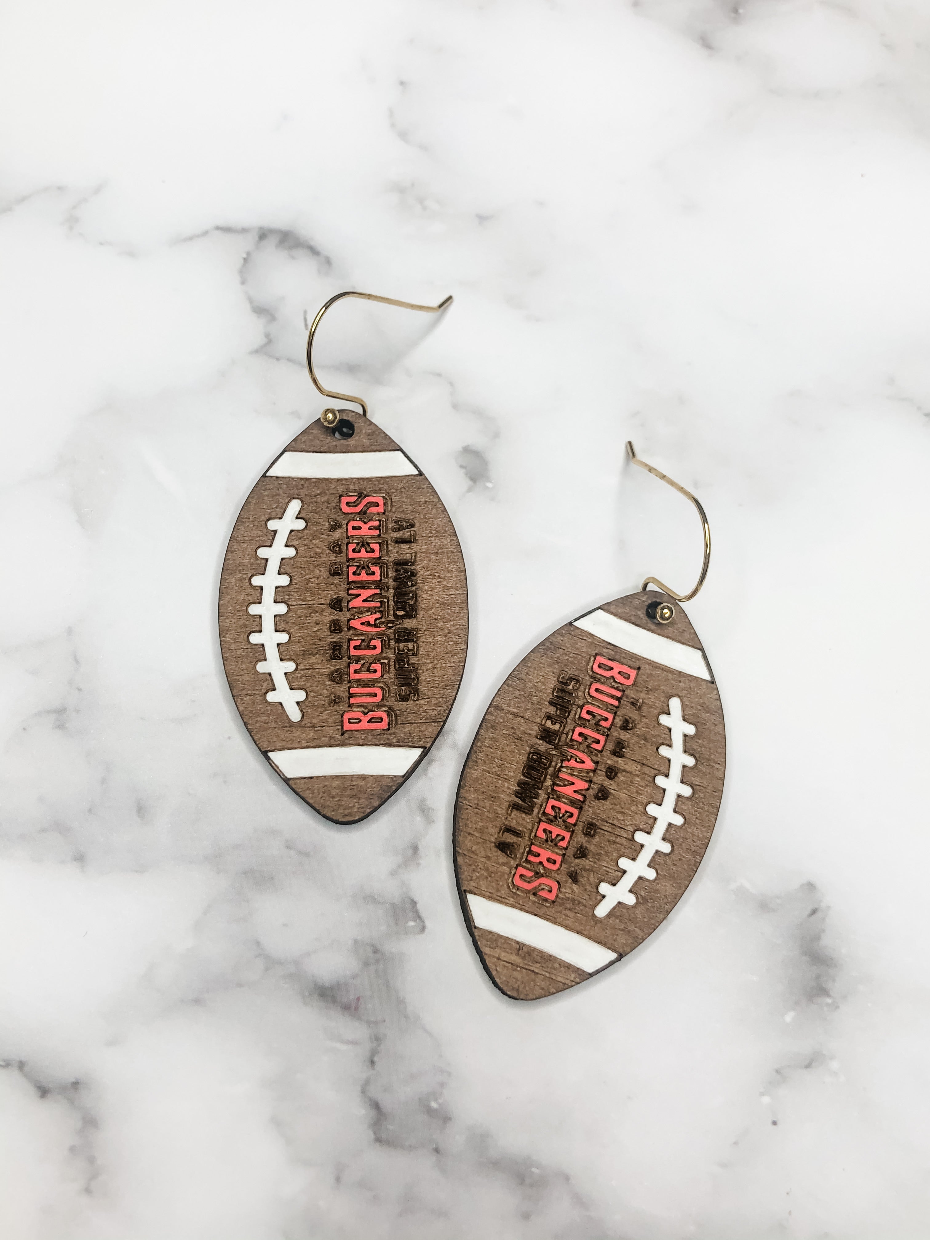 Buccaneer Football Super Bowl LV Earrings