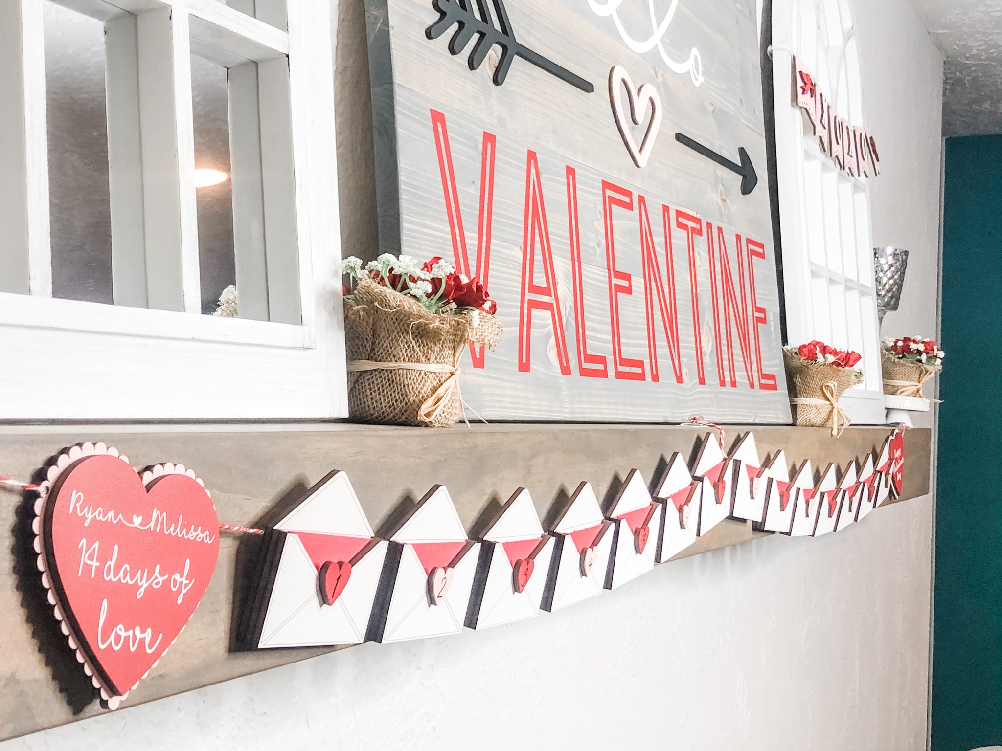 14 Days of love Valentines Banner – Simply Crafty DIY